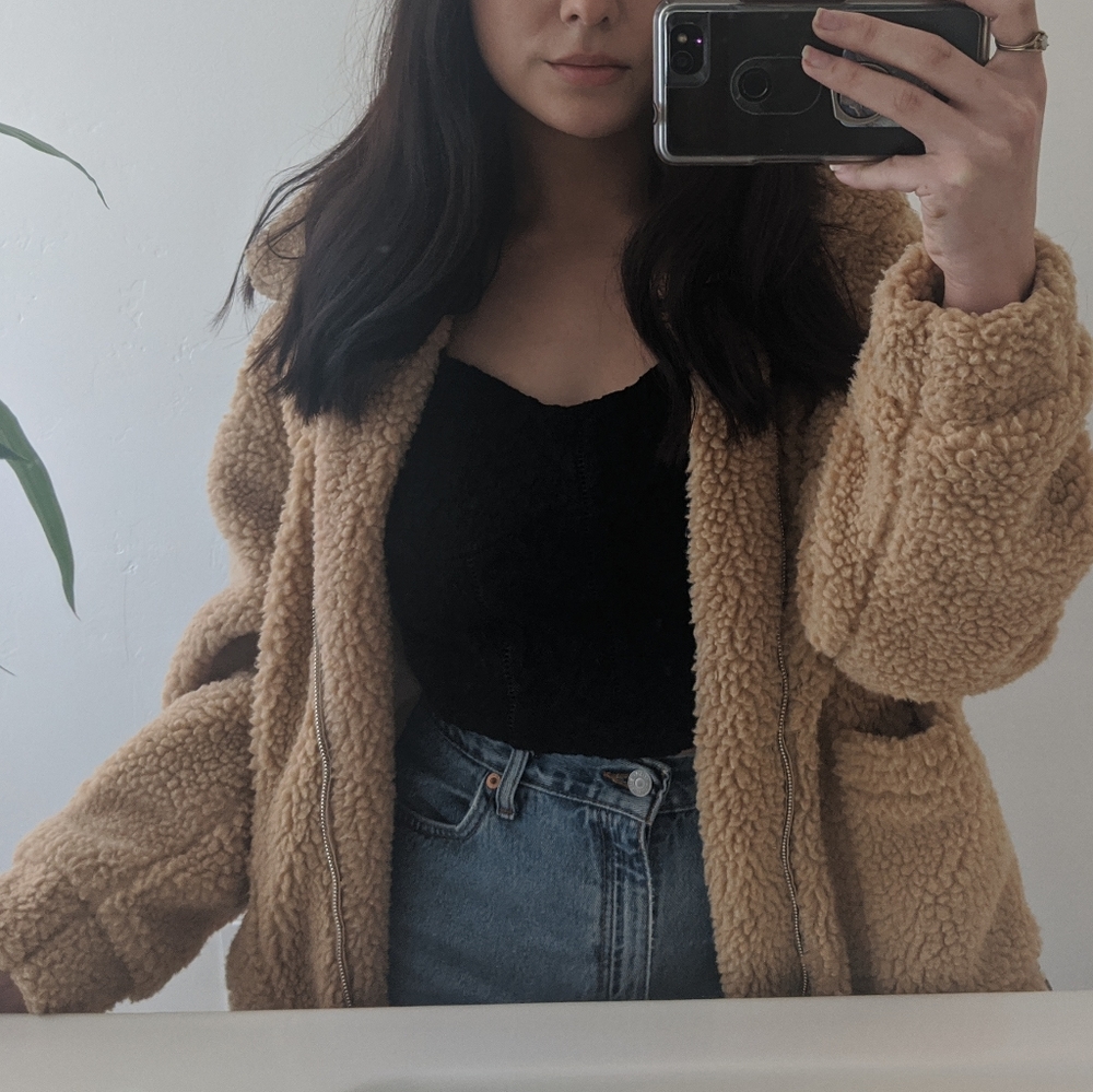 Teddy coat sweater